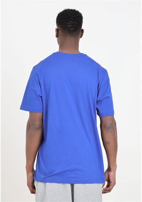 Blue men's t-shirt with white logo embroidery ADIDAS PERFORMANCE | IC9284.